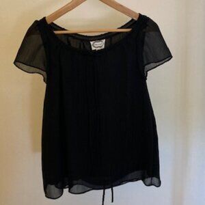 abby & katie black blouse, size large
